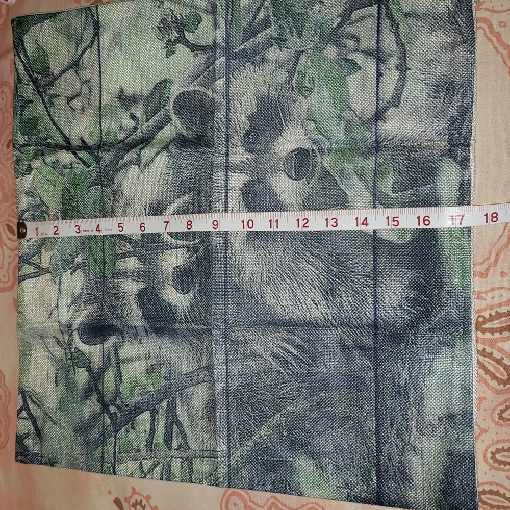 Raccoon Pillow Cover. Real Raccoon. Coon - Picture 10 of 11